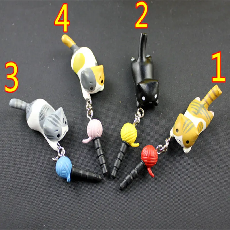 3.5mm Universal Dust Plug for Iphone For Samsung Sweet Cat Catch The Bulb Cute Earphone Jack Headset Stopper Cap Xiaomi | Мобильные