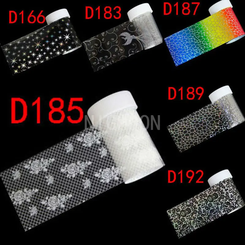 1 Roll 4 x 100 см ногтей наклейки фольга передачи этикета ногти наклейка лазерная