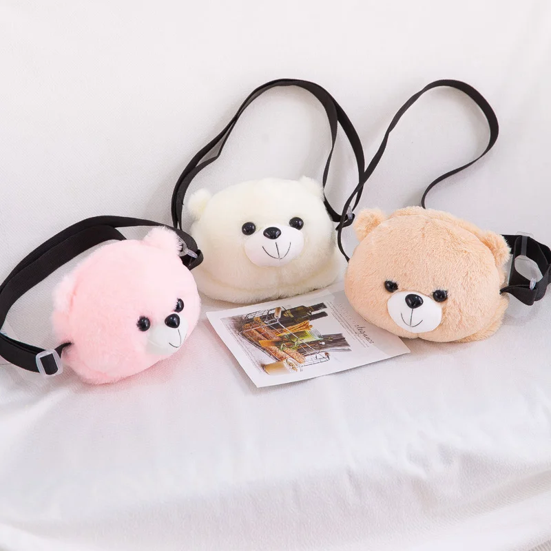 Милый плюшевый Плюшевый Медведь Рюкзак Kawaii медведь плюшевый медведь игрушка детская сумка через плечо Подарок детская игрушка для маленькой девочки