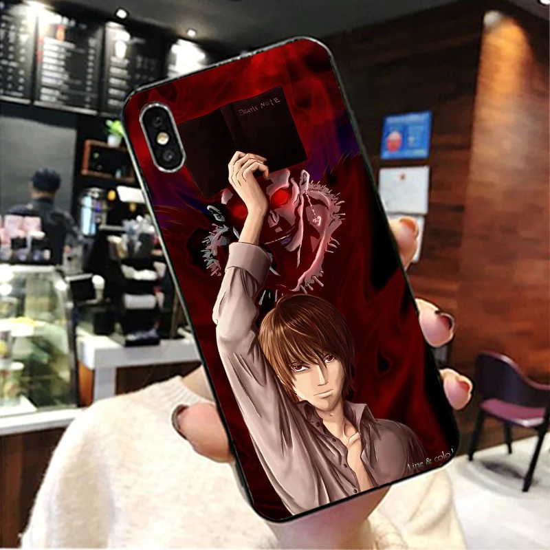 Death Note Ryuk kira TPU Мягкий Черный силиконовый чехол для Apple iPhone 8 7 6 6S Plus X 10 XS Max XR 5 5S