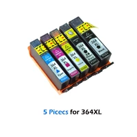2020new for hp 5pcs compatible ink cartridges for hp364 364 364xl for hp photosmart 5520 6510 6520 7510 b109 b110 b209 c310 c410
