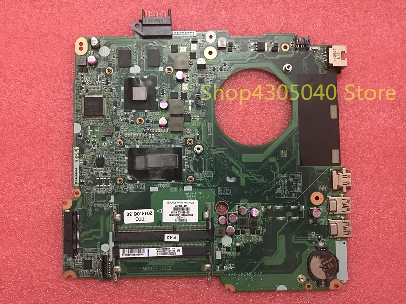 Xiwang 737986-001 737986-501 737986-601 DA0U82MB6D0 для материнской платы ноутбука hp 15-N с процессором i7-4500, все функции хорошие