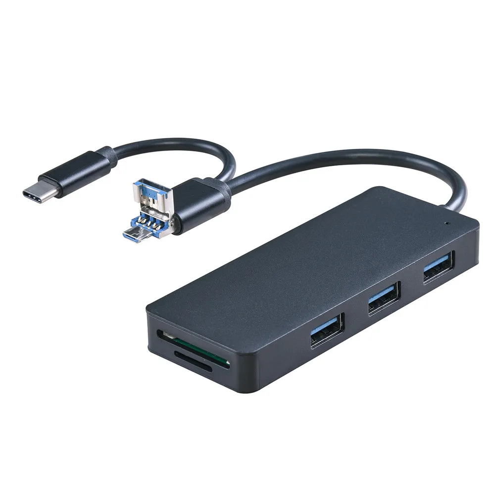 Kinganda Новый концентратор высокого качества USB 3 1 Type C/ Micro USB/ 0 до x и SD/TF кардридер Combo