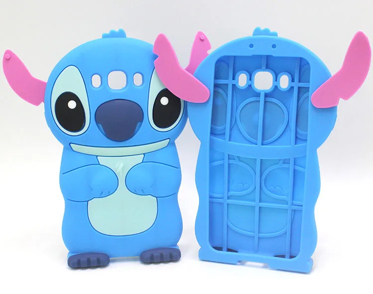 For Samsung Galaxy 2016 A3 A5 A7 J1 J1Ace J2 J3 J5 J7 3D Cute Cartoon Funny Stitch Soft Silicon Phone Back Case Cover Coque | Мобильные