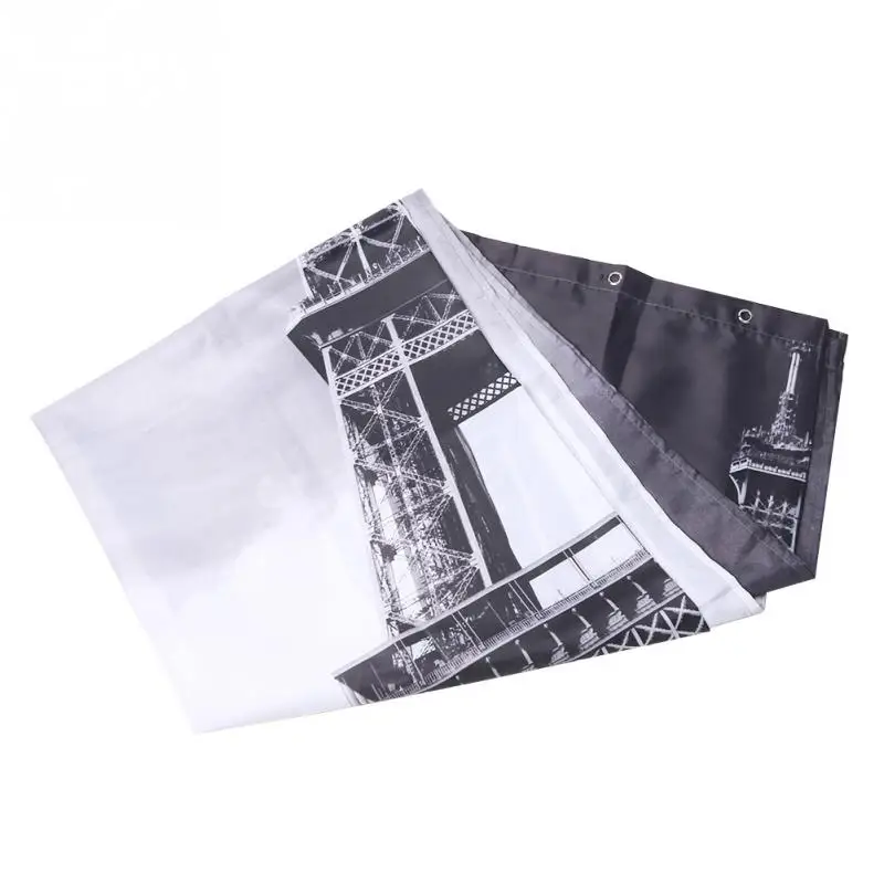 Новый дизайн Парижской Эйфелевой башни для дома и ванной полиэстер занавески