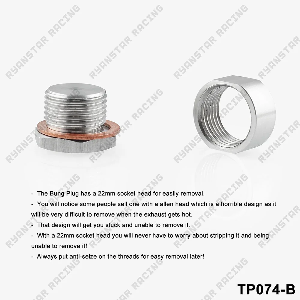 O2 кислорода Сенсор Нержавеющая сталь сваренный Bung &amp Разъем широкополосный