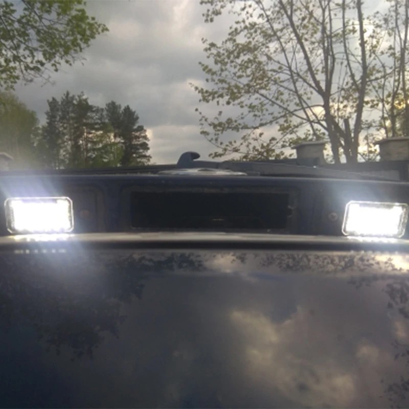 2 шт. 12 В 3 Вт Canbus 18SMD светодиодный номерной знак белый для VW Porsche Cayenne Touareg Tiguan Golf 5 5D