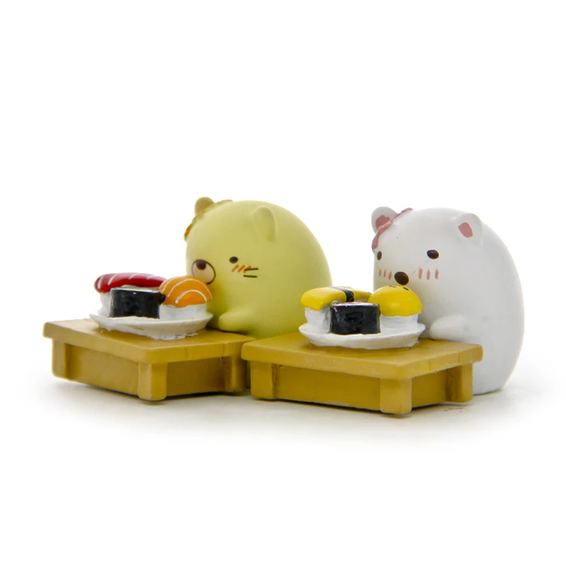 5 шт./лот аниме Сан-X углу био Sumikko Gurashi вкусные Еда игрушки ПВХ суши Цифры игрушки фигурку модель игрушки для детей Подарки