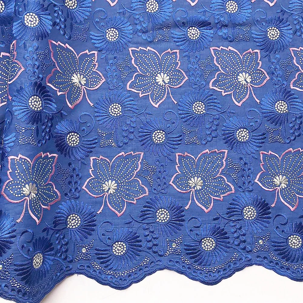 НОВЫЕ новейшие Африканские кружева 2019 нигерийский хлопок фиолетовая кружевная