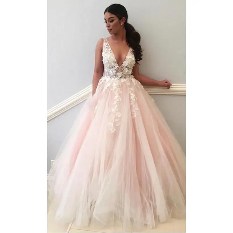 Скромные розовые платья для выпускного вечера с v-образным вырезом vestidos de fiesta largos elegantes de gala с открытой спиной импортные вечерние платья
