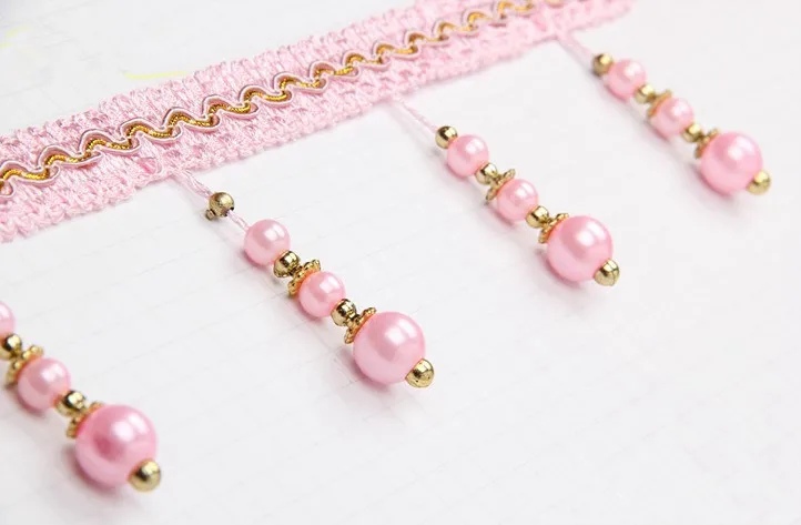 XWL 12 м/лот три жемчужные бусины кружевные аксессуары для занавесок кисточка