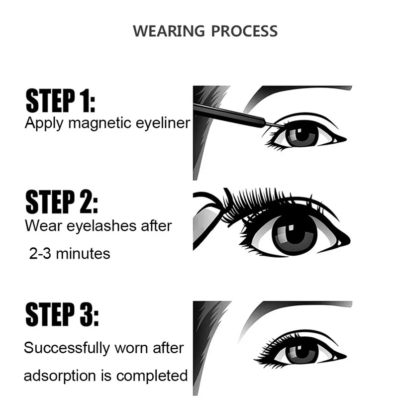 Магнитные 3D ресницы набор для завивки ресниц натуральные длинные магнитные