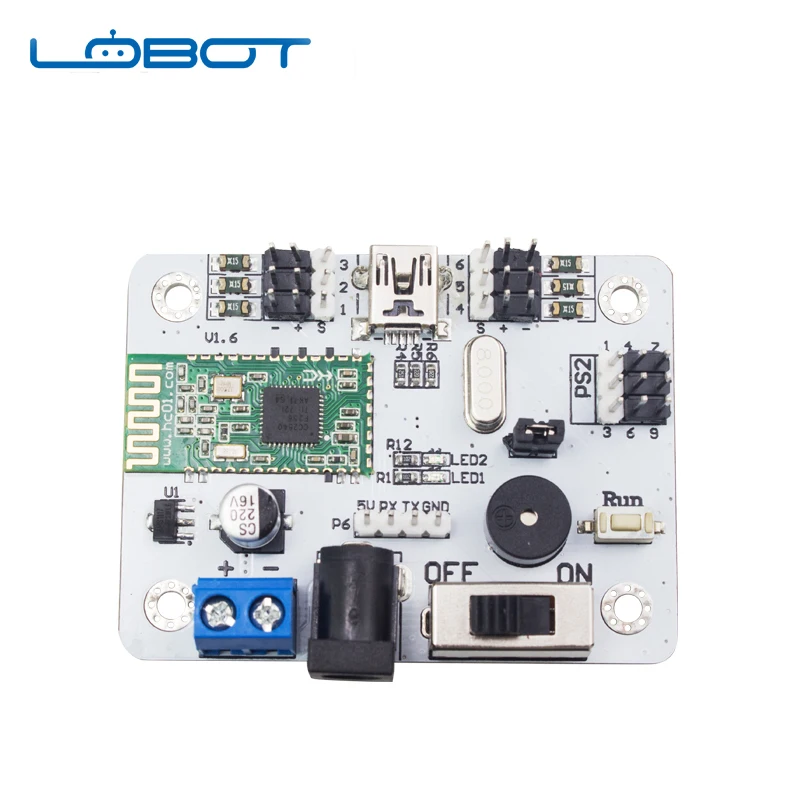 LOBOT робота 6 Bluetooth 4 0 24 32 канала сервоконтроллер PS2 ручки контроллера USB подключение