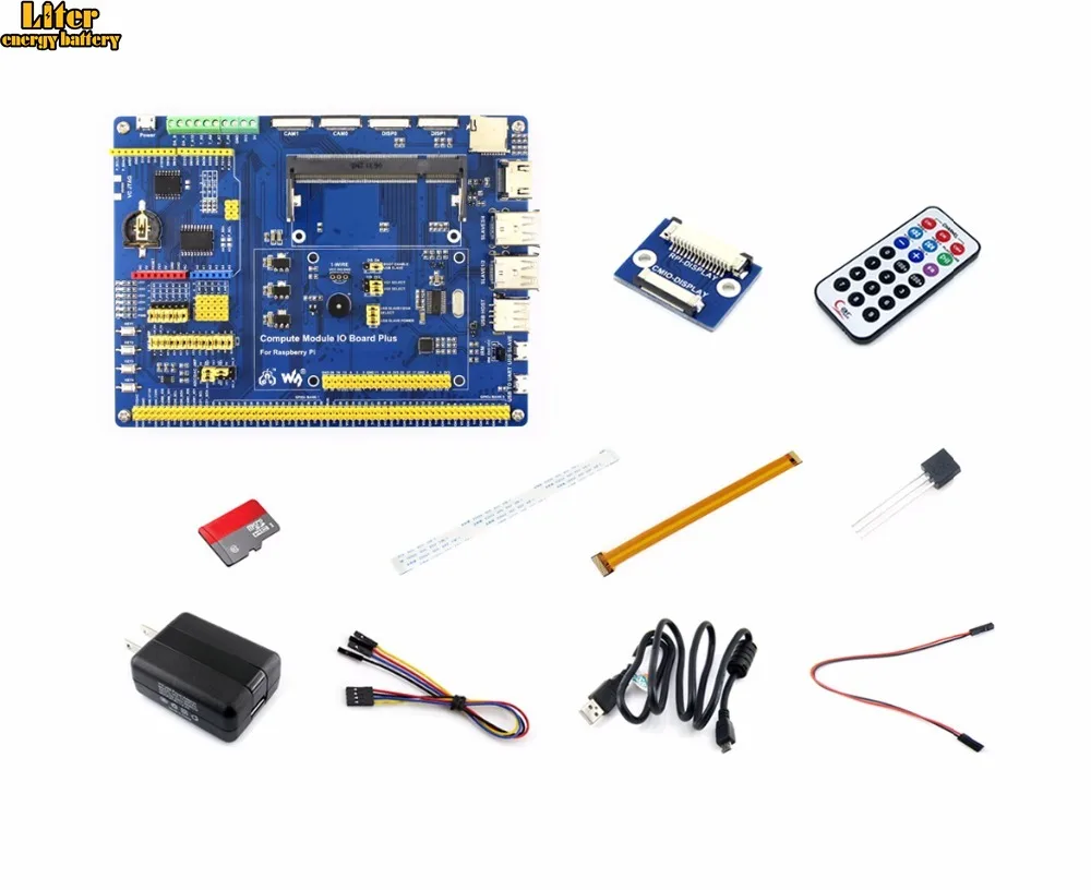 Raspberry Pi Compute модуль 3 Lite Аксессуар Тип упаковки A (без CM3L) с адаптером питания DS18B20