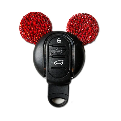 3D Mini Cooper S JCW брелок милый Мики Брелок чехол для Mini Cooper S JCW один F54 F55 F56 F60 - Название цвета: diamond-2