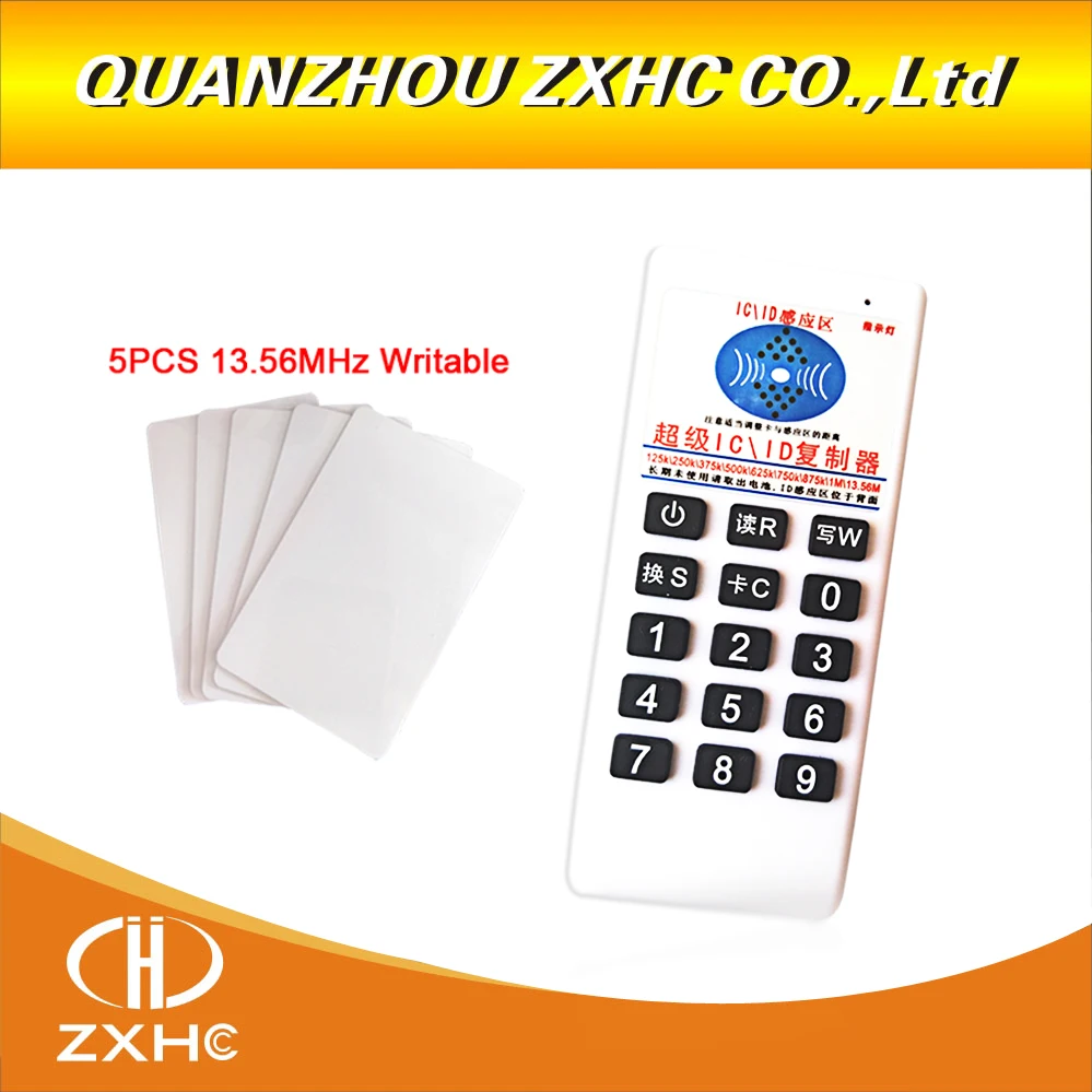 RFID 125 кГц ID 13,56 МГц IC копировальный считыватель писатель для EM4305 T5577 UID сменный тег+ 5or10 13,56 МГц UID карты метки