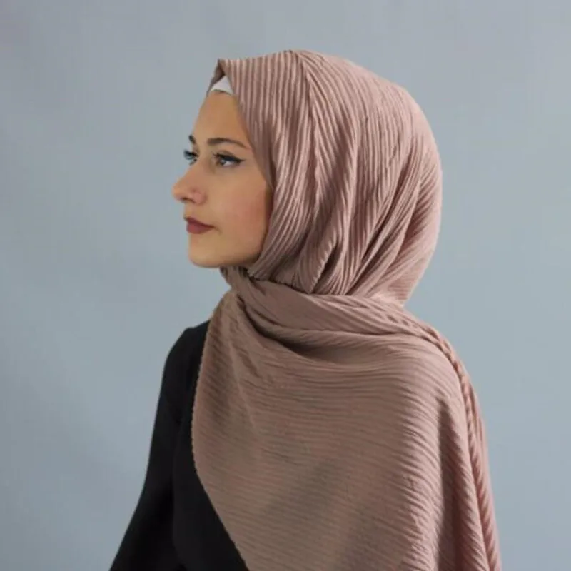 Шарф женский однотонный с вертикальными полосками шарф Пашмина 100 шт./лот|foulard