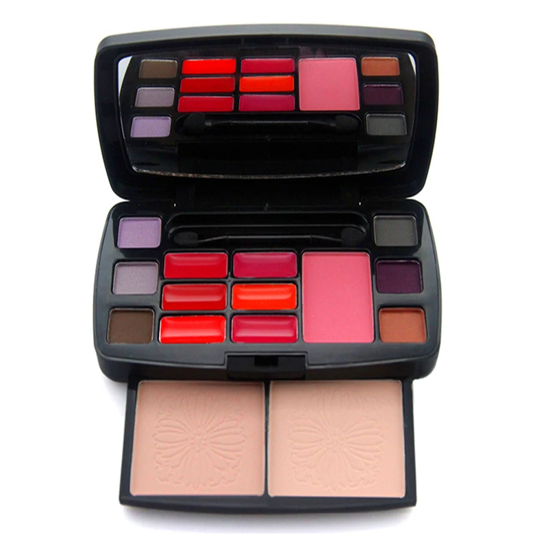 Блеск для губ Румяна Косметическая пудра Сияющий Тени век Комбинации