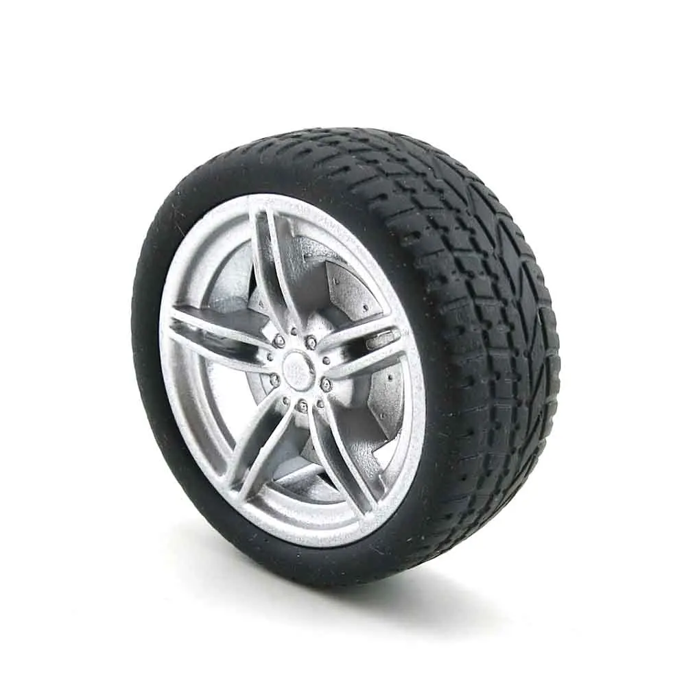 

10pcs 40mm /48mm wheels 1:10 emulation car tire rubber wheel hub wheels toy model 2.9mm hold suit for 3mm axle