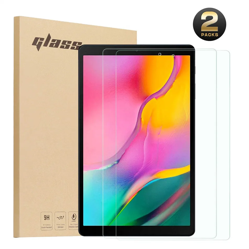 2 шт 9H твердое закаленное стекло для samsung Galaxy Tab A 10,1 SM-T515/T510, без пузырьков/Высокая чувствительность/Устойчивость к царапинам