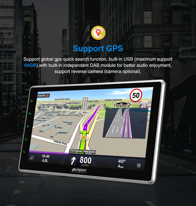 Pumpkin 2 Din 10 1 "" Android 9 0 Универсальное автомобильное радио без dvd-плеера GPS