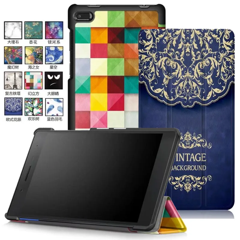 Магнитный чехол подставка из искусственной кожи для 2017 lenovo Tab7 эфирные TB 7304F 7304X 7304