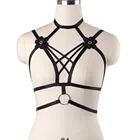 Новинка, кружевные цветы, фетиш, топы, клетка, бюстгальтер, бондаж, ремень, экзотическое бюстье, бретелька через шею, Rave