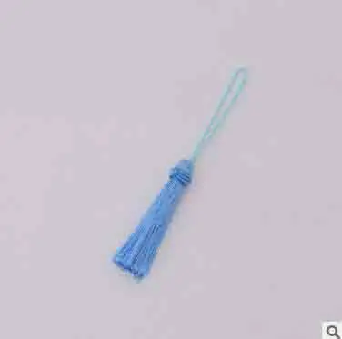 2 шт./лот 5 см китайский узел Ленточки 19 Цвета ручной работы Long Silk TASSEL Подвески для