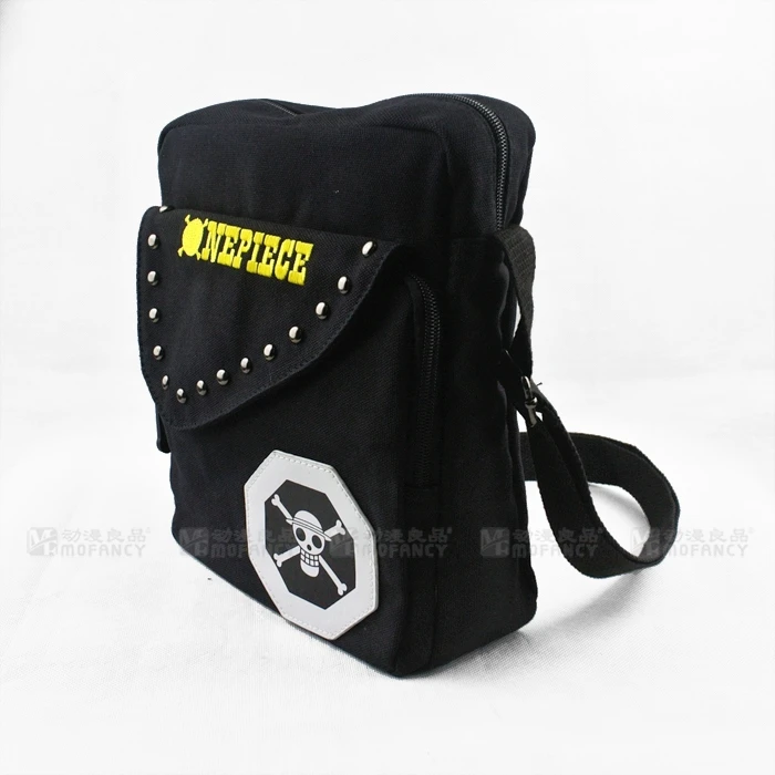 one piece anime canvas black shoulder bag messager casual fashion new | Багаж и сумки