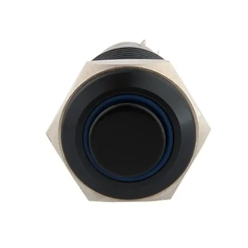 12V кнопочный переключатель дверной звонок Кнопка Звонок синий светодиод 16 мм