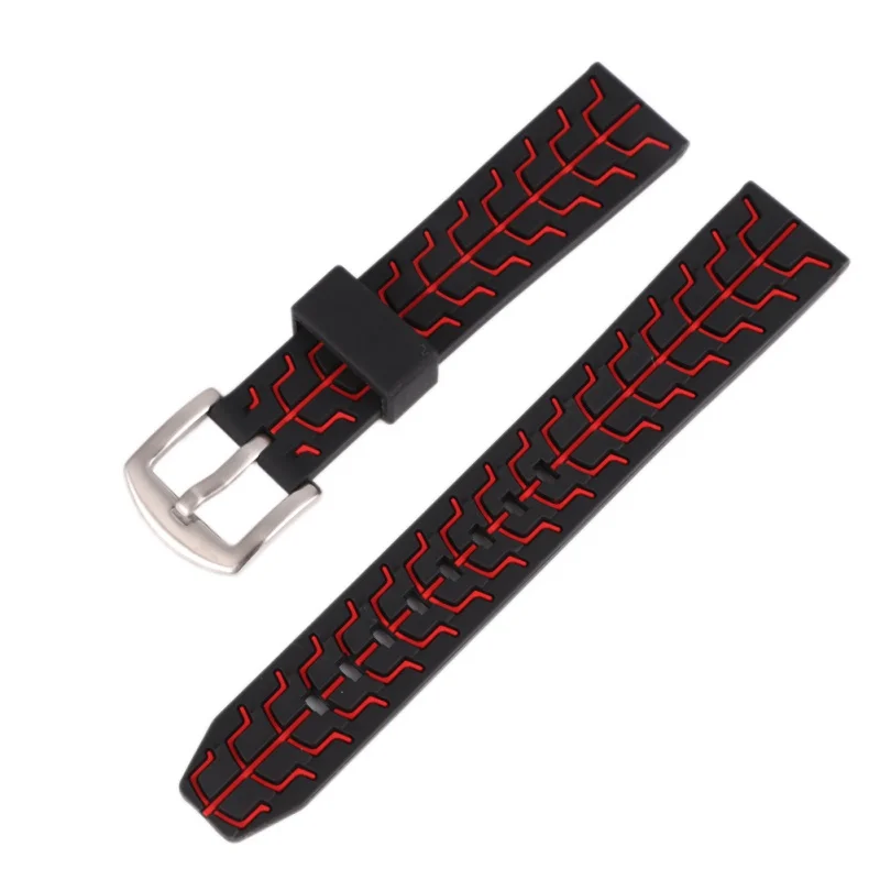 

Silicone Men Sport Watchband Diving Waterproof Replacement Watchbands Strap Bracelets Watch Accessories 20mm 22mm 24mm3