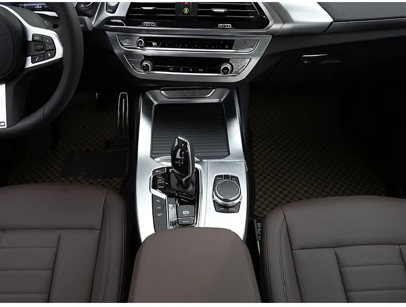 Для BMW X3 X4 G01 G02 2018 2019 год автомобильный ABS центральной консоли Шестерни отделка для