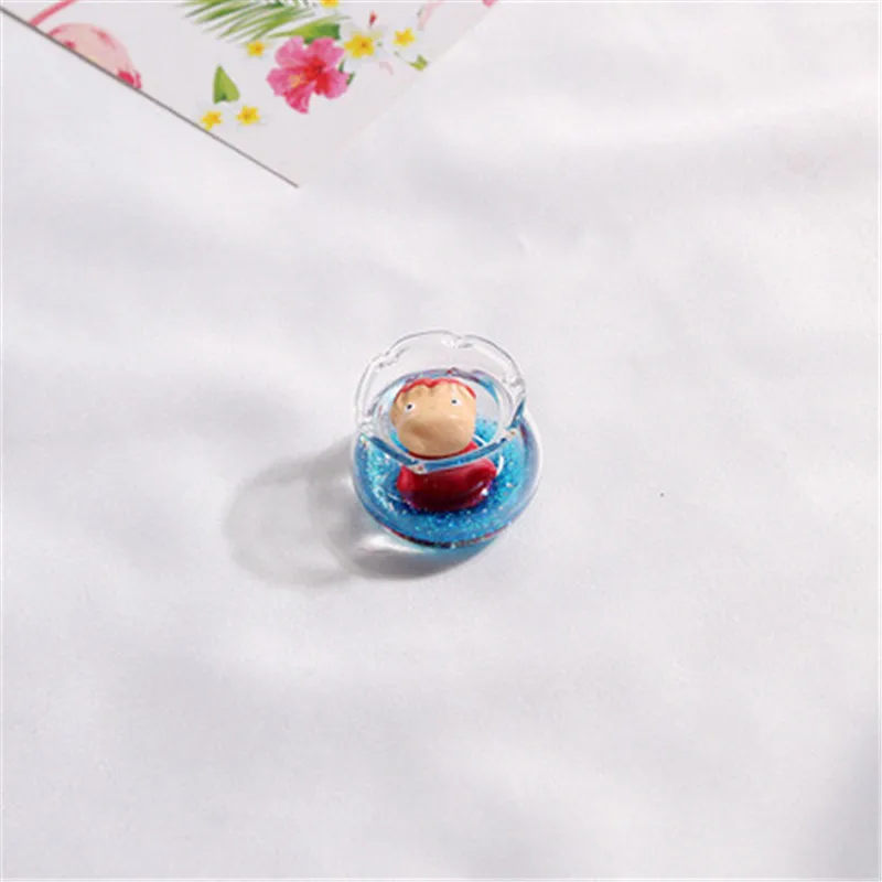 Ponyo on the cliff Аниме Фигурки игрушки ручной работы качественная фигурка Poniu 3d магниты