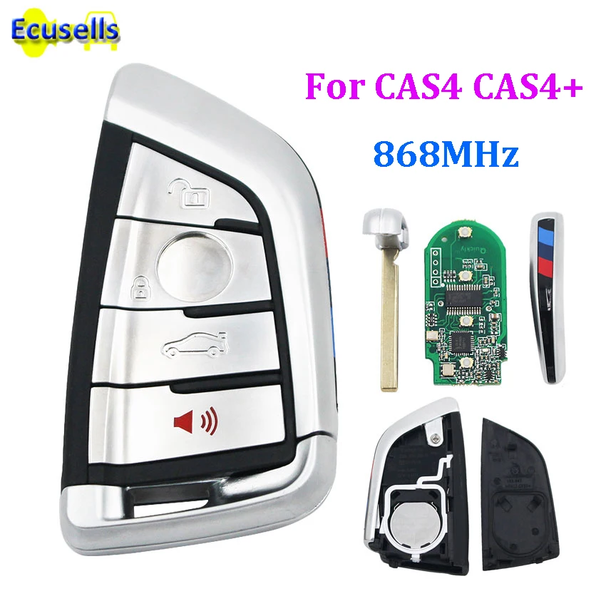 4 кнопки 868 МГц умный дистанционный ключ без ключа fob для BMW F CAS4 + 3 5 7 серии X5 X6 2014 2015