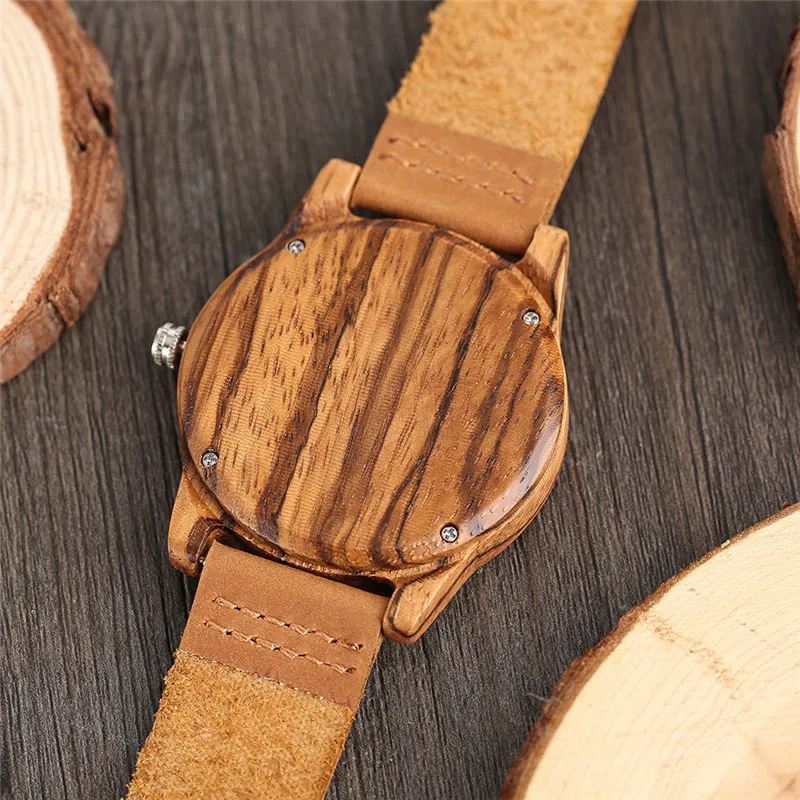 

Creative Wood Watch for Men Luxury Wooden Wristwatches Vintage Retro Quartz Analog Watches in Gift Male Relogio