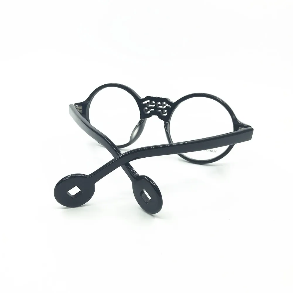 Высококачественные винтажные круглые оправы для очков 47 мм оптические Rx мужчин и