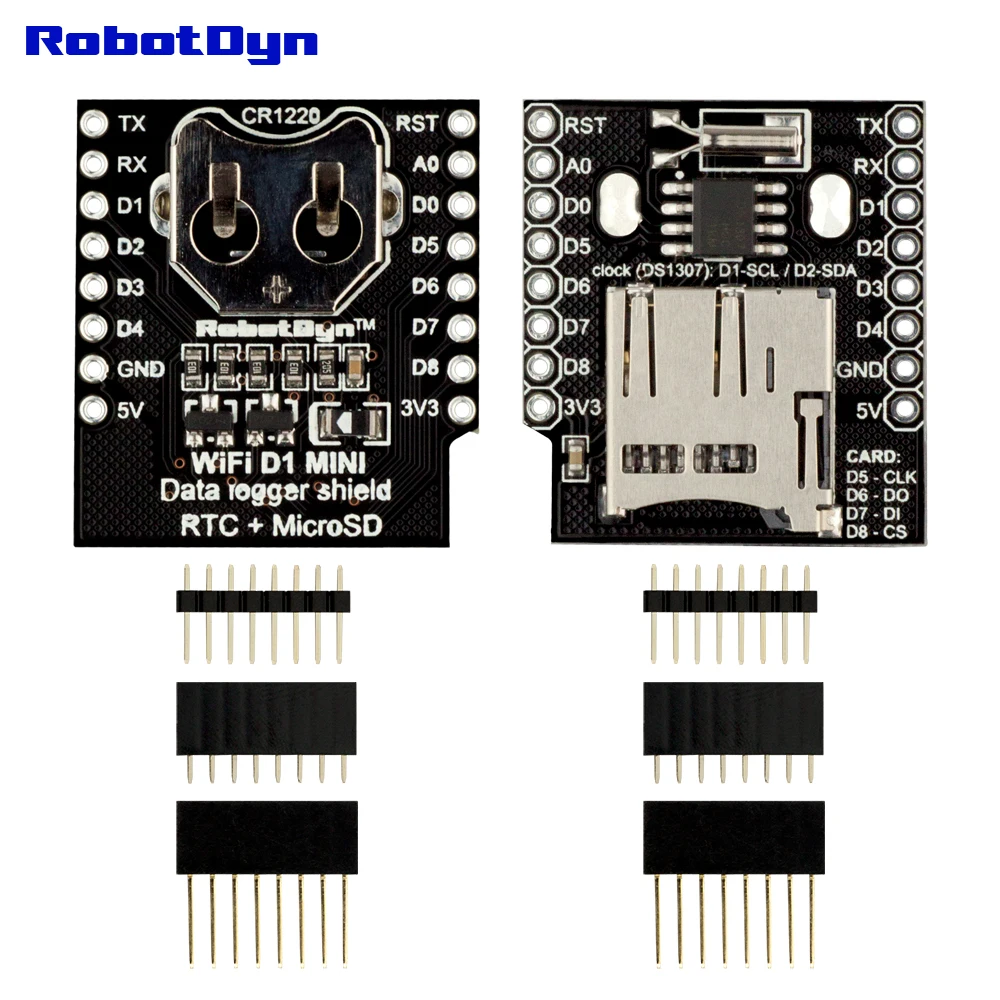 Базовый щит для WeMos D1 mini/mini PRO: двойная база+ ProtoShield+ кнопка+ Контактное реле+ щит регистратора данных