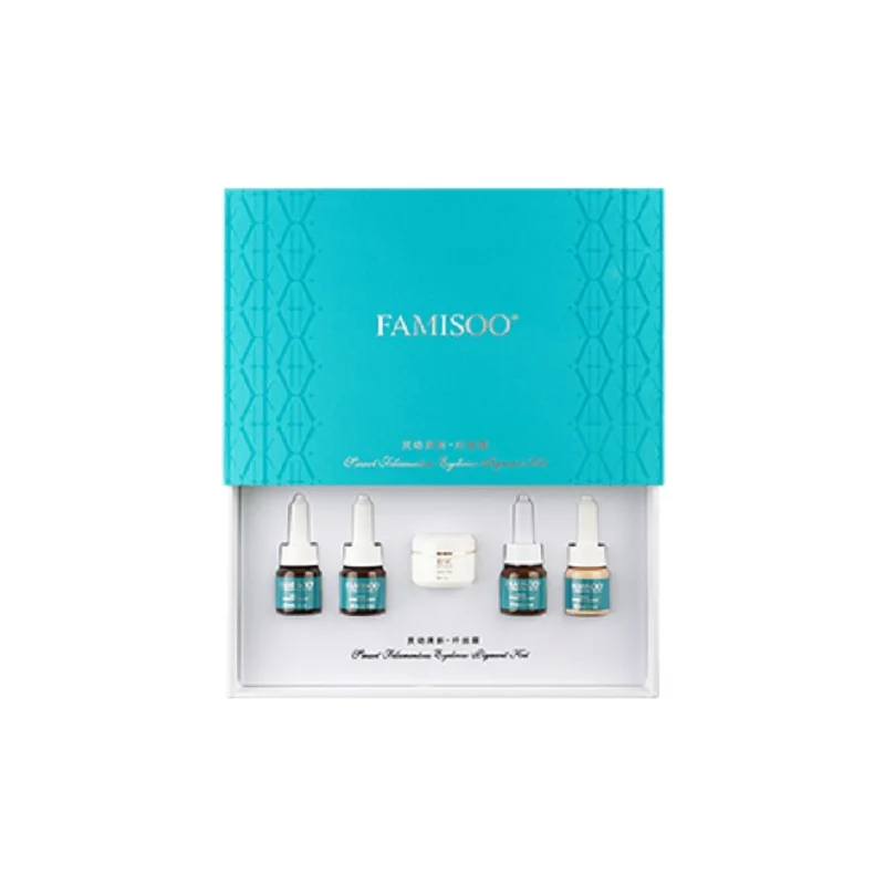 FAMISOO 4 шт. пигмента + 1 360 крем для кормления постоянный комплект макияжа бровей губ