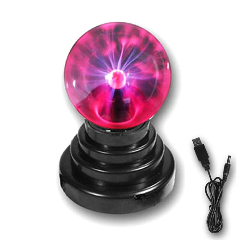 Magic Ball Волшебный плазменный шар, новинка, сенсорный USB и на батарейках, вечерние светильник, ночник, светильник для украшения дома, подарок для девочек - Испускаемый цвет: Magic Ball