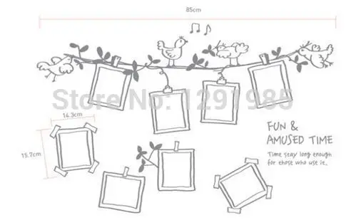 Фоторамка красивая забавная фоторамка настенное дерево наклейки для