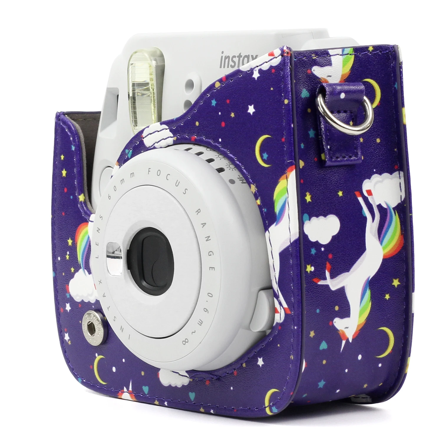 Fujifilm Instax Mini 9 8 аксессуары для камеры единороги искусственная кожа мгновенная камера сумка на плечо защитный чехол сумка