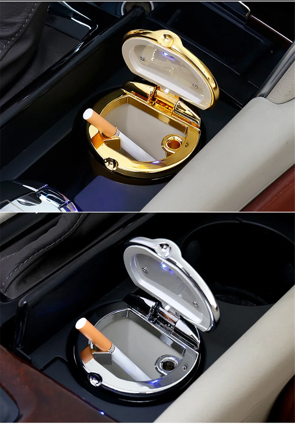 Автомобиль пепельница с светодиодный синий свет для peugeot 107 108 206 207 208 301 307 308 407 408 508 2008 3008 4008 5008 цени