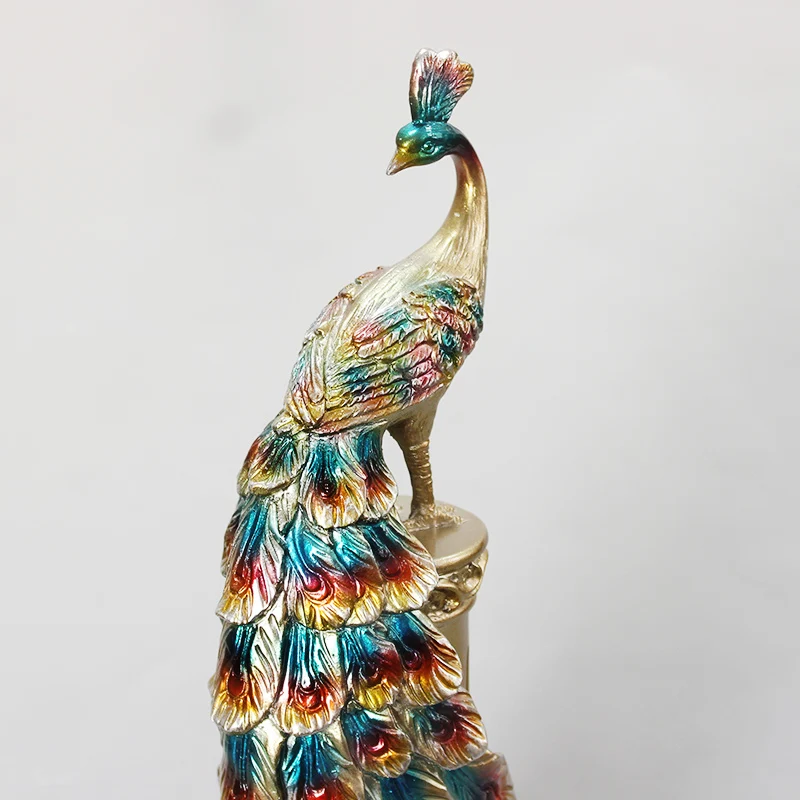 Европейские творческие свадебные подарки украшения в виде павлина из смолы для