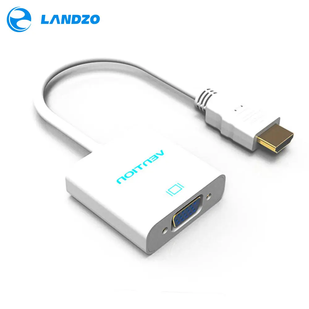 Hdmi-vga конвертер высокого качества raspberry pi 3 HDMI VGA адаптер для компьютера проектор