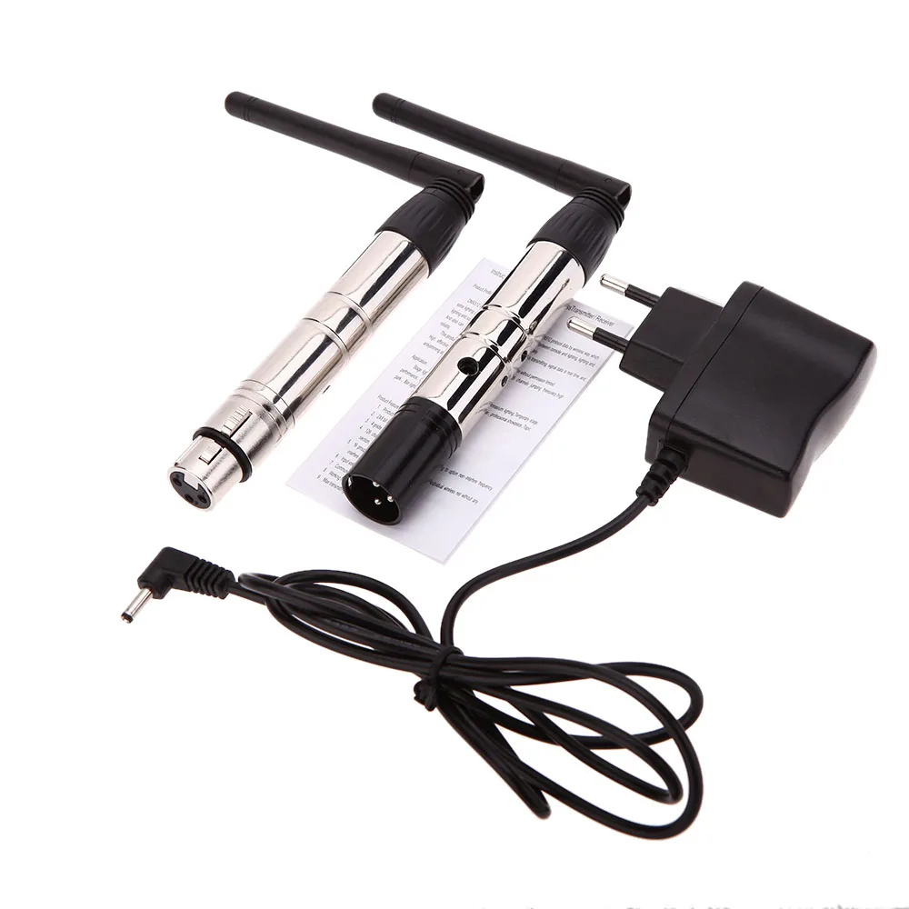 2 4G Ism Dmx 512 беспроводной мужской и женский в 1 приемник Xlr передатчик сценический