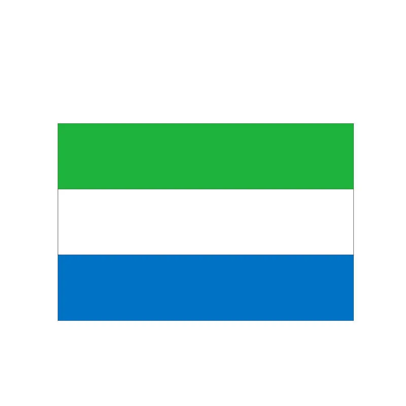 

YJZT 13.2CM*8.7CM Styling SIERRA LEONE Flag Car Sticker Body Helmet Decal 6-0772