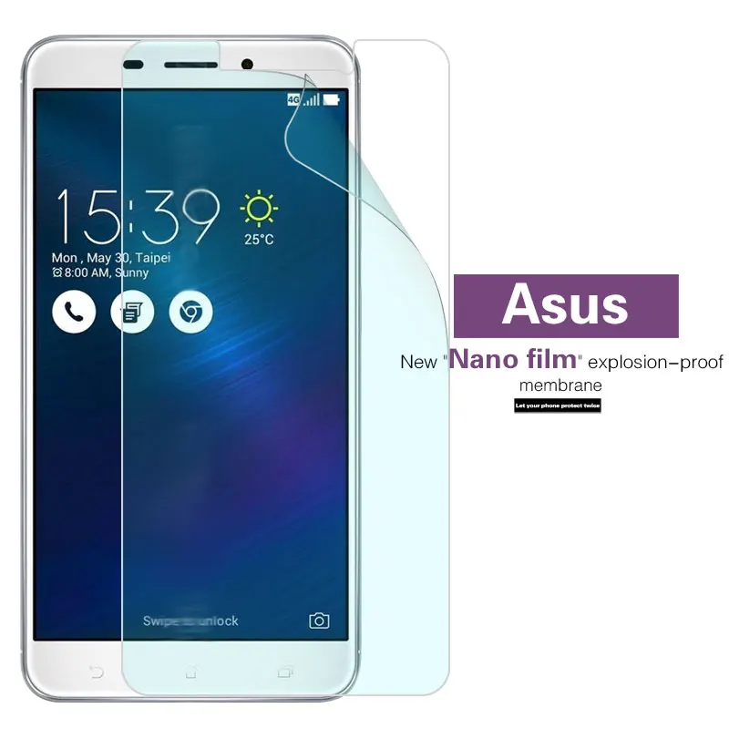 Мягкая нанопленка для Asus Zenfone 3 3s лазерный ZC551KL ZC520TL ZC553KL ZC521TL X00GD 5 2 ZE520KL ZS550KL ZS570KL ZE552KL