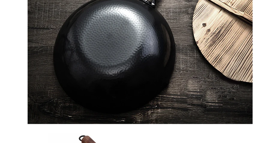 High quality iron pot traditional handmade iron pot non-stick pan uncoated gas stove induction cooker universal pan
