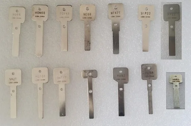 Подлинный Lishi 2 в 1 инструмент для вскрытия отмычкой HON66 HU66 HU92 HU100R HU101 TOY48 NE66 SIP22 HY22 VA2T