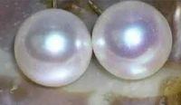 free shippingnoble jewelry whoselase aaa akoya 7 8mm white pearl earrings 14k gold stud earrings